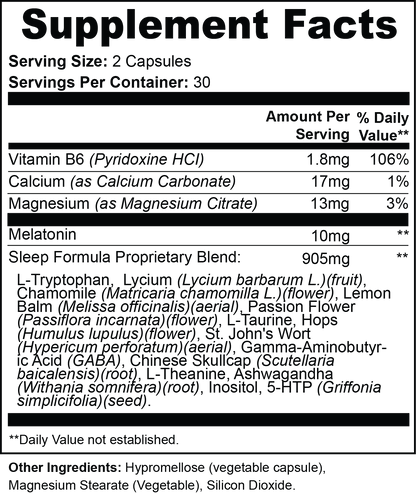Deep Sleep Formulation